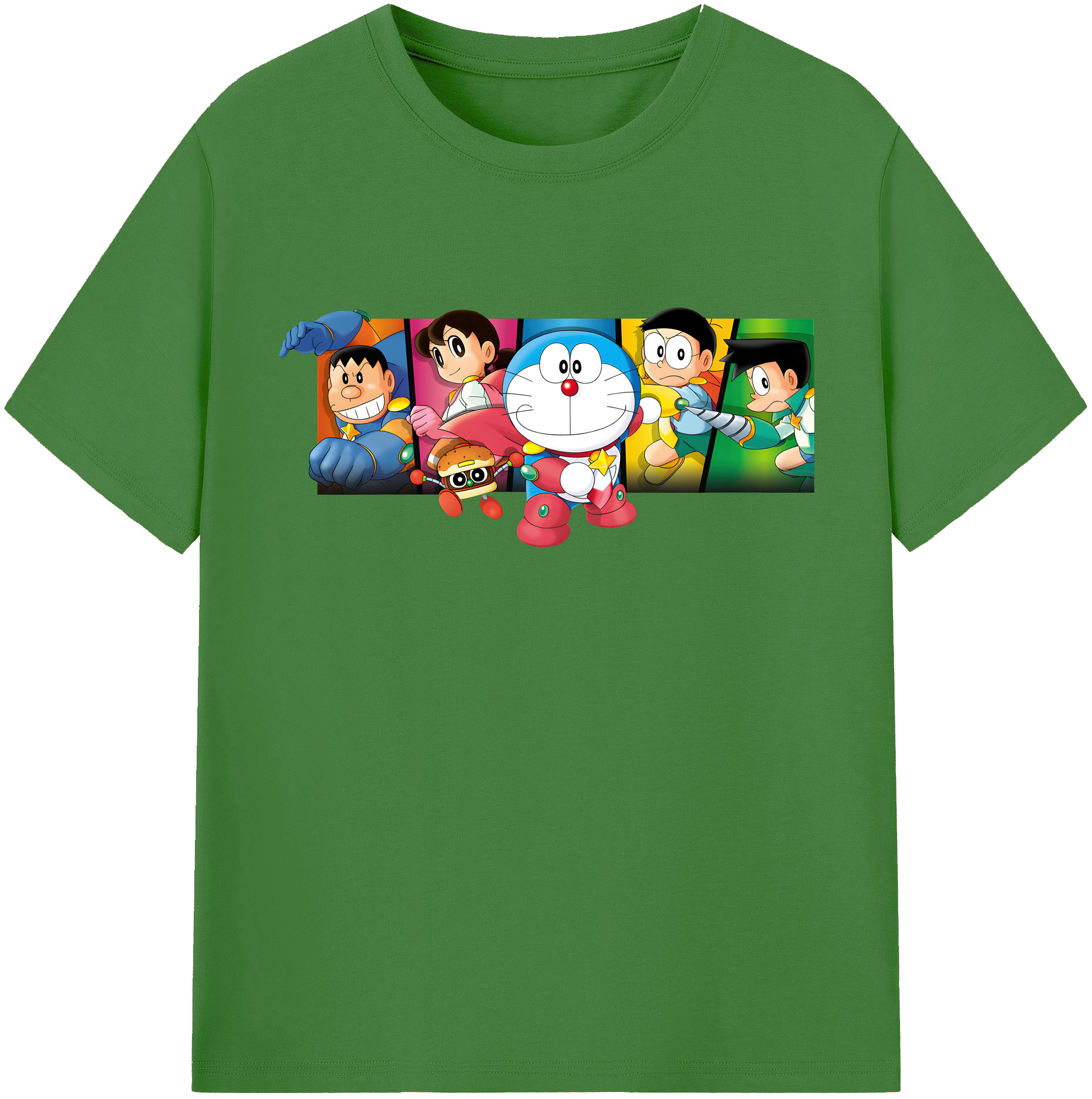（画像用） ドラえもん Doraemon レディースカジュアルプリントTシャツ（綿100％）